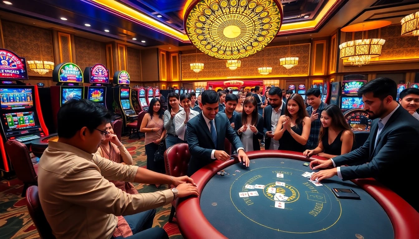Experience vibrant gaming at https://u31thai.tech/ with luxurious casino tables and engaging slot machines.