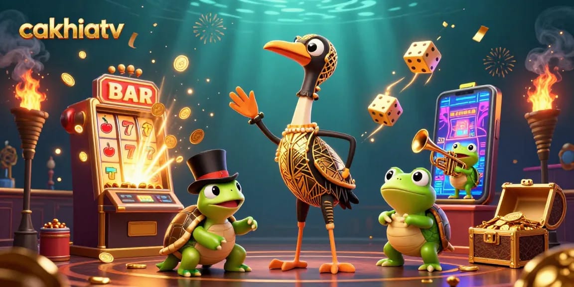 Engage with cakhiatv's vibrant casino scene featuring dynamic characters and exciting jackpots.