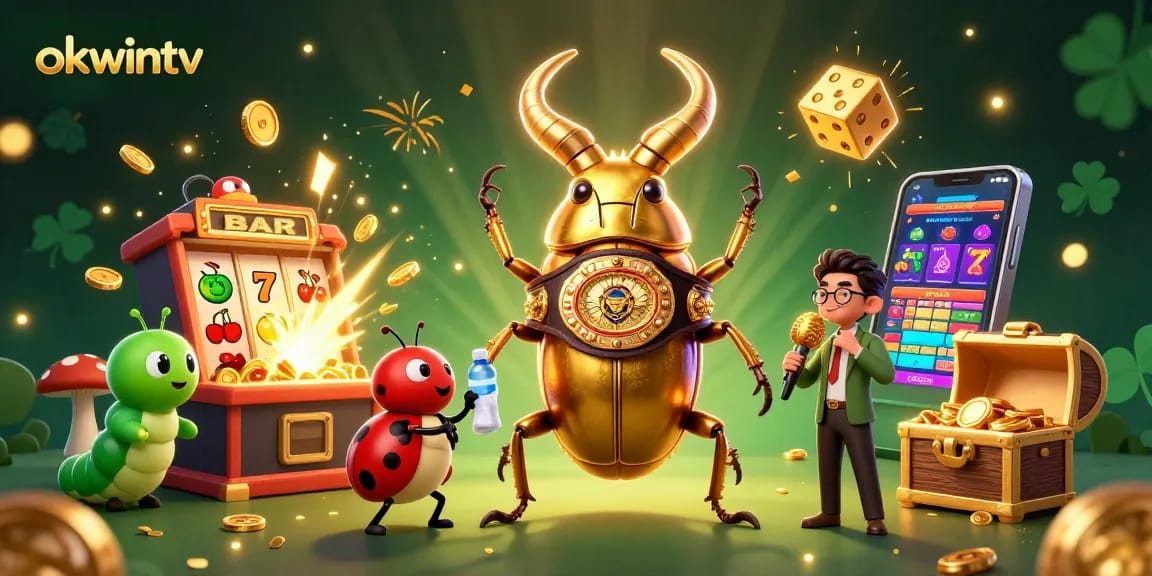 Engage in thrilling slot action at okwintv with dazzling golden characters and explosive jackpots.