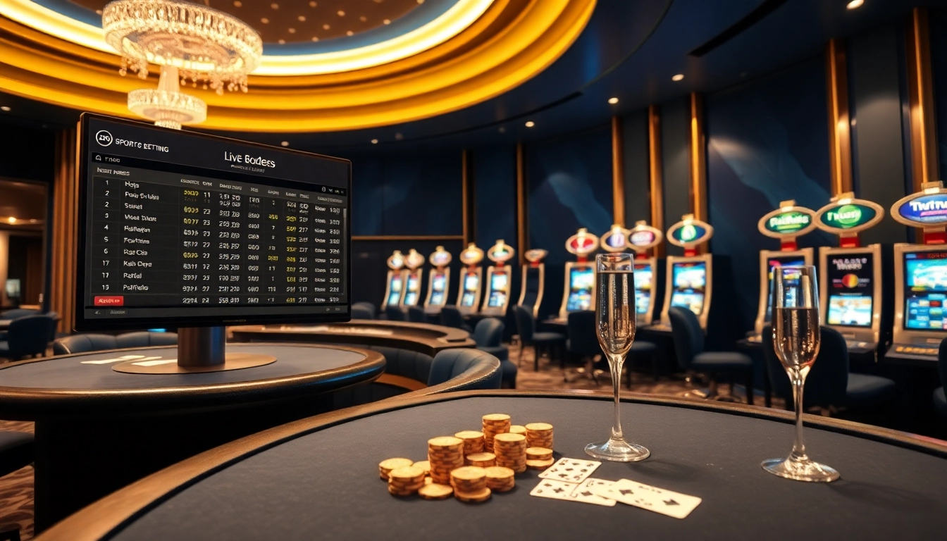 Betting excitement at Nhà cái bóng đá OK9 with live odds and engaging casino visuals.