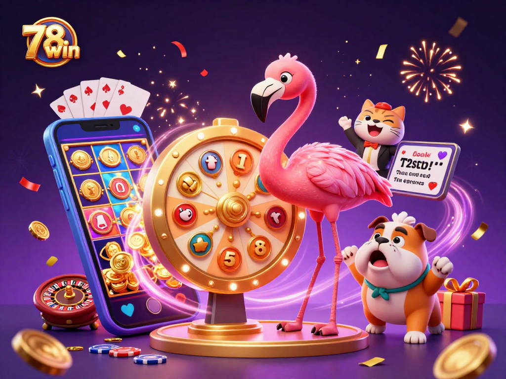 Experience thrilling moments at 78win with exciting cartoon characters spinning big wins, perfect for gamers!