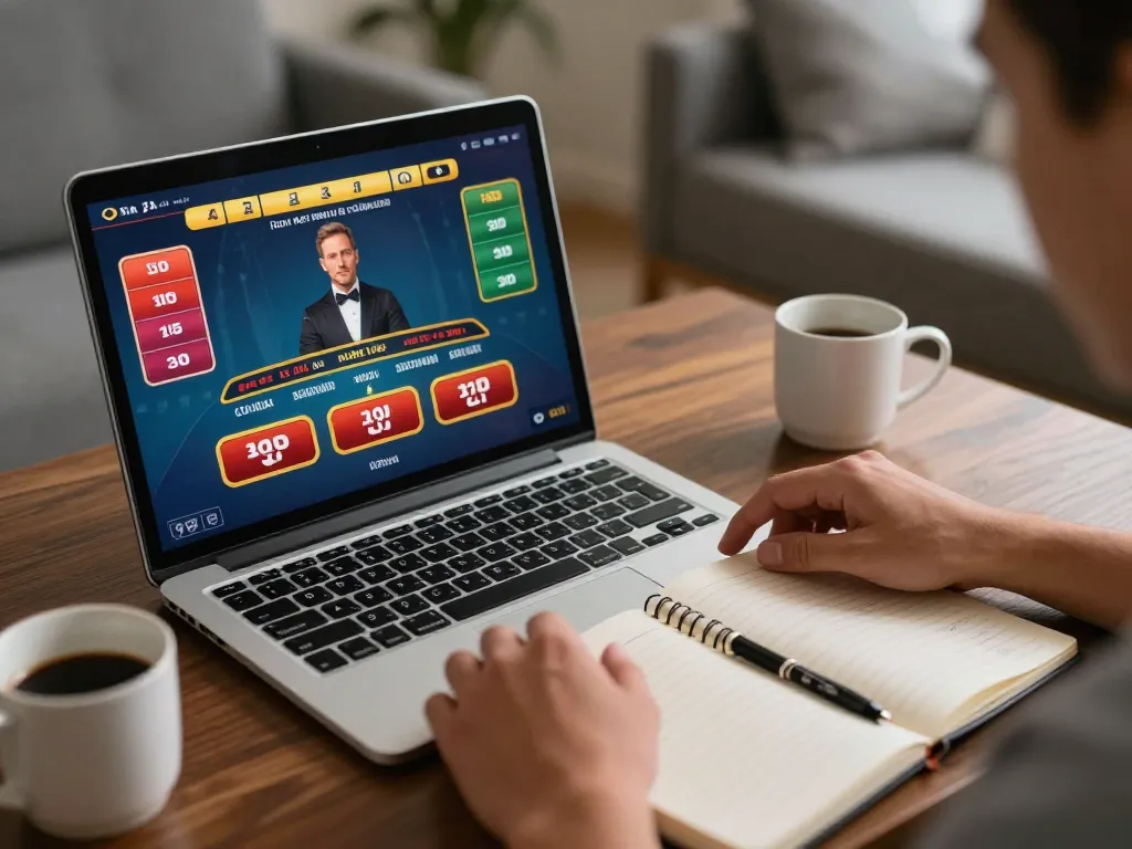 Enjoying strategic online blackjack gameplay at https://9bet9.in.net in a cozy home environment.