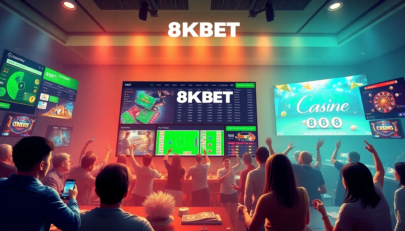 8kbet online betting platform showcasing diverse games and secure transactions.