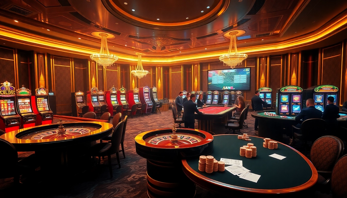 Experience the excitement of gambling at ok8386s.com with poker chips and roulette in a luxury casino.