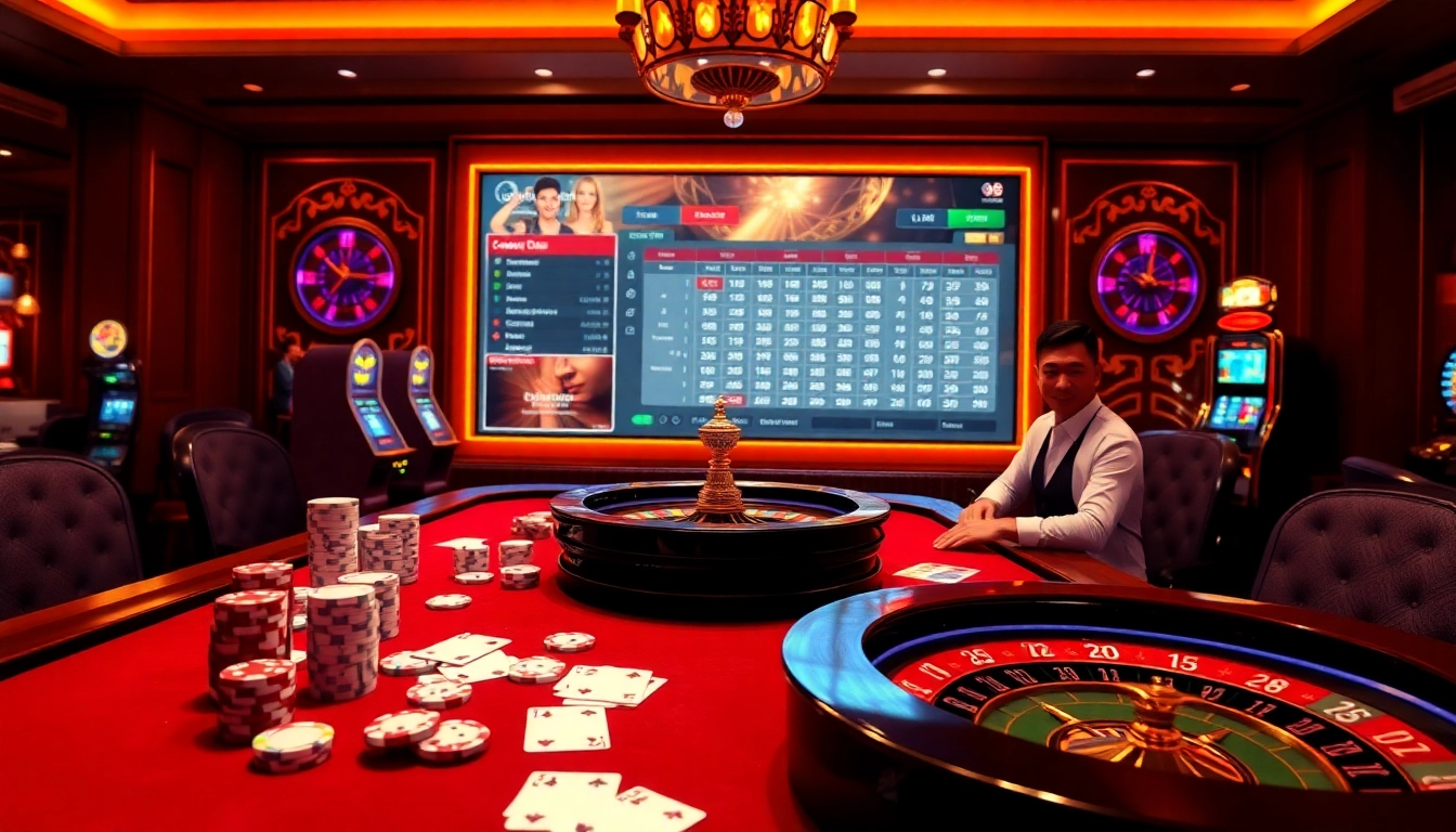 Experience excitement at UU88 with vibrant casino games and digital betting interfaces.