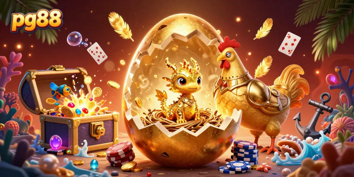 Join the excitement at pg88 with golden dragon and poker chips in a vibrant casino scene.