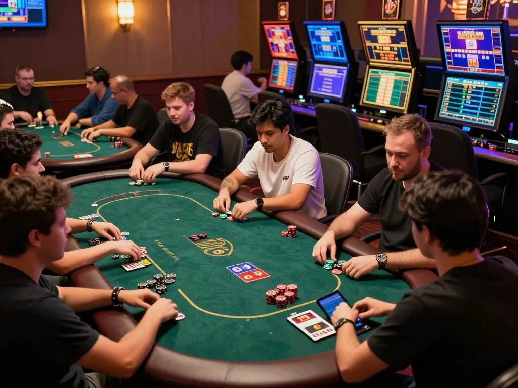 Experience thrilling poker and slots with bayvip in a vibrant online gaming atmosphere.
