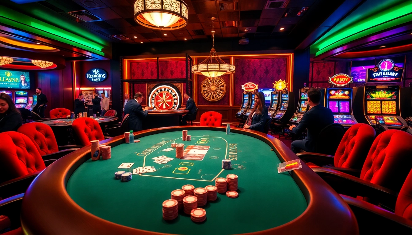 Betting at the exciting poker table with vibrant atmosphere at https://hb88z.com/ casino.