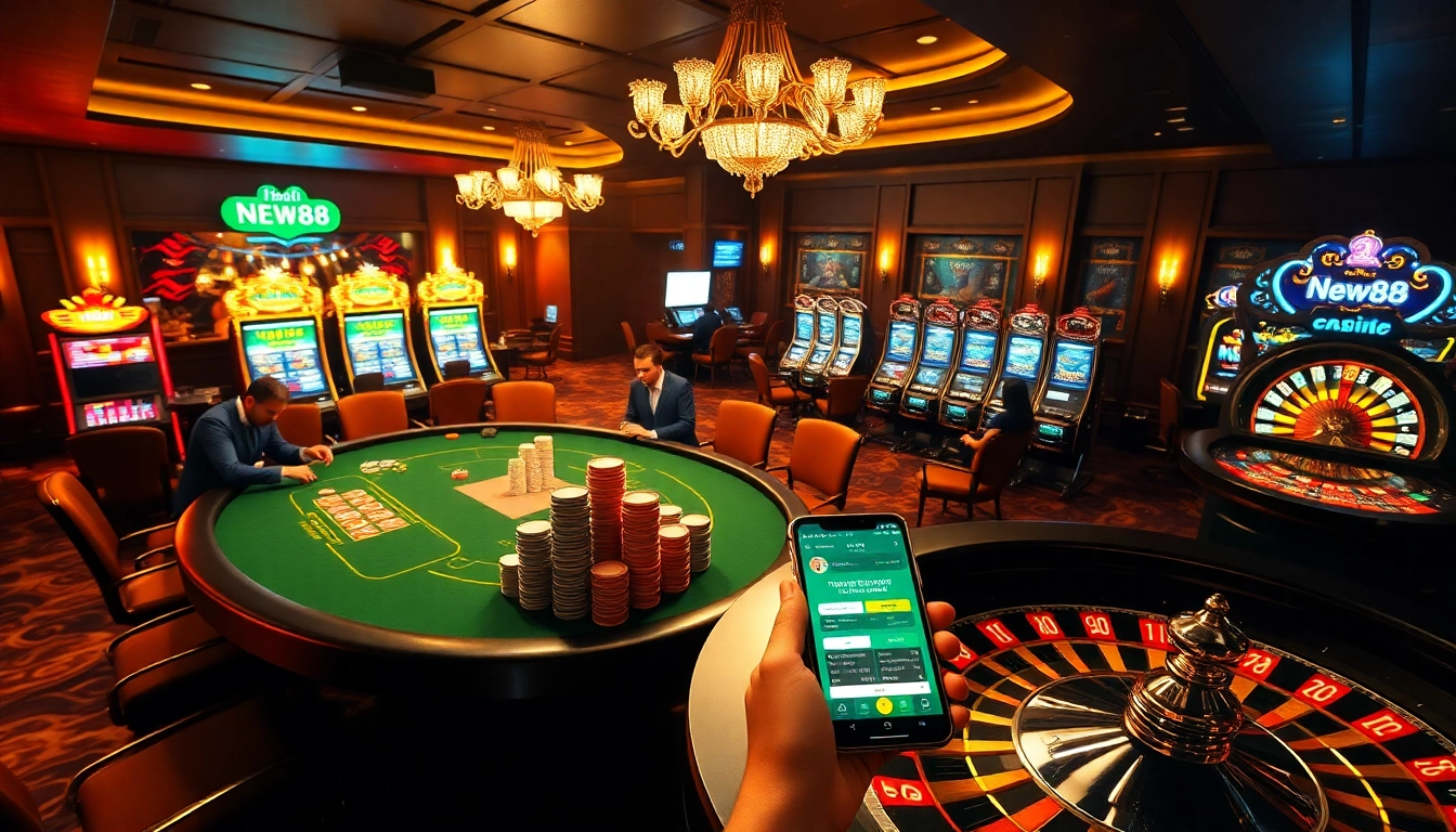 Experience thrilling gameplay at https://fnew88.com/ with vibrant casino tables and engaging online betting.
