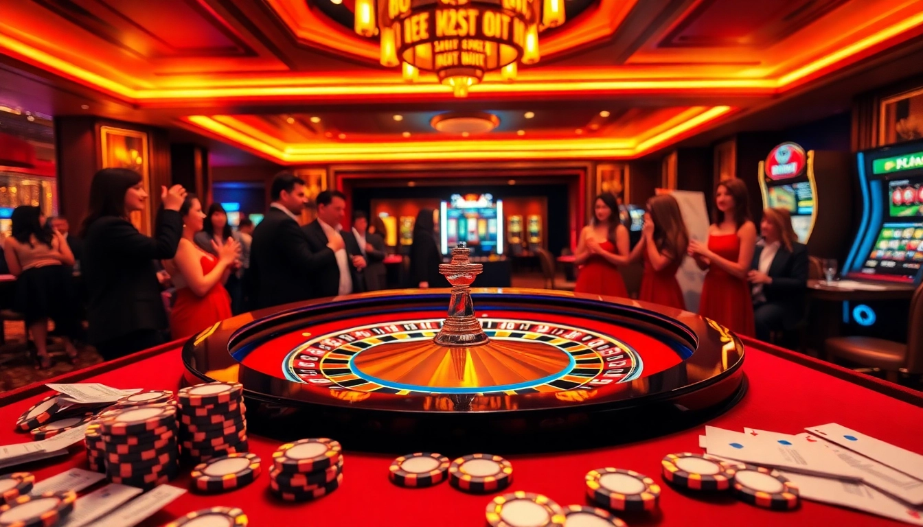 Experience excitement and luxury at the 23win casino with lively roulette and poker action.