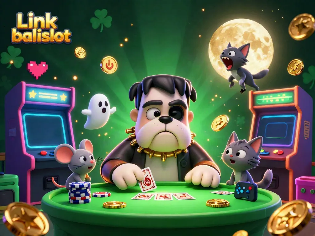 Engage with thrilling games at Link balislot featuring lively 3D characters and casino elements.