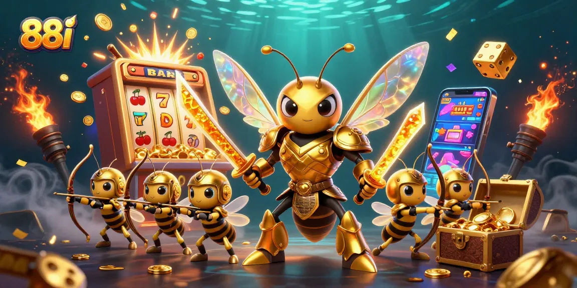 Experience the thrill with 88i's vibrant games, featuring golden hornets and slot jackpots!