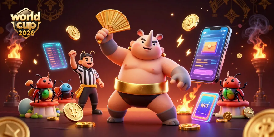 Experience the world cup 2026 with an exciting gambling concept featuring neon coins and dynamic action.