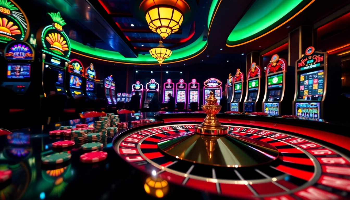 Experience top gambling excitement with link 888P at a vibrant casino scene.