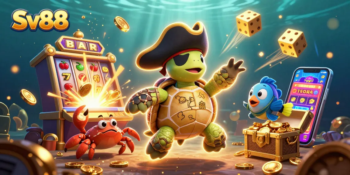 Engage in thrilling gameplay at Sv88, featuring dynamic elements like slot machines and treasure-filled adventures.