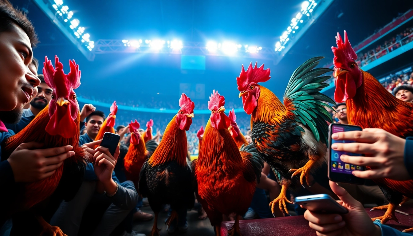 Experience live cockfighting at sv368win.live, with vibrant colors and engaging atmosphere.